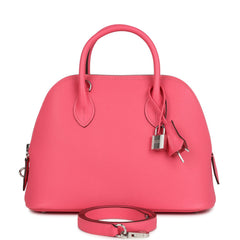Hermes 1923 Bolide 25 Rose Azalee Epsom Palladium Hardware