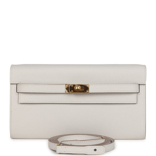 Hermes Kelly Wallet To Go Gris Pale Epsom Gold Hardware
