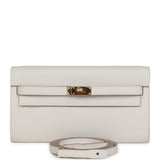 Hermes Kelly Wallet To Go Gris Pale Epsom Gold Hardware