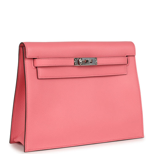 Hermes Kelly Danse Rose Azalee Verso Evercolor Palladium Hardware
