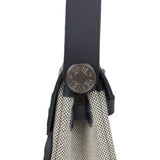 Hermes Herbag Zip 20 Mini Ecru and Ardoise Toile H Canvas and Ardoise Vache Hunter Palladium Hardware - Thumbnail View 6