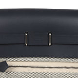 Hermes Herbag Zip 20 Mini Ecru and Ardoise Toile H Canvas and Ardoise Vache Hunter Palladium Hardware - Thumbnail View 9