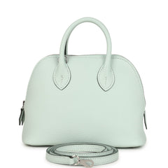Hermes 1923 Bolide Mini Vert Peppermint Chevre Mysore Palladium Hardware