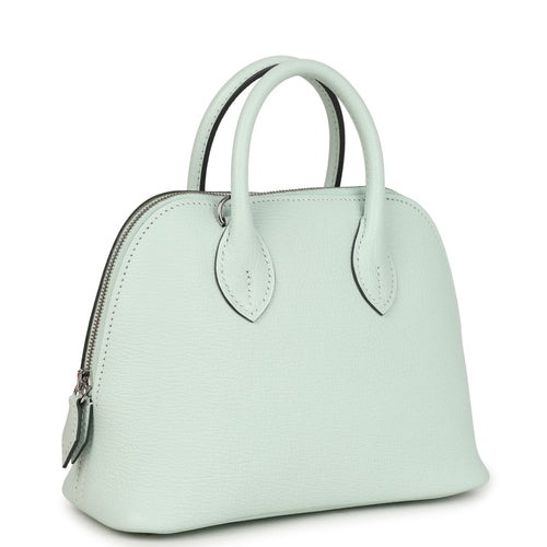 Hermes 1923 Bolide Mini Vert Peppermint Chevre Mysore Palladium Hardware