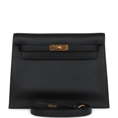 Hermes Kelly Danse Black Swift Gold Hardware