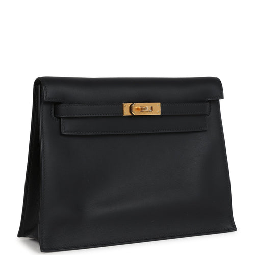 Hermes Kelly Danse Black Swift Gold Hardware