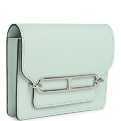 Hermes Roulis Slim Wallet Vert Peppermint Chevre Palladium Hardware