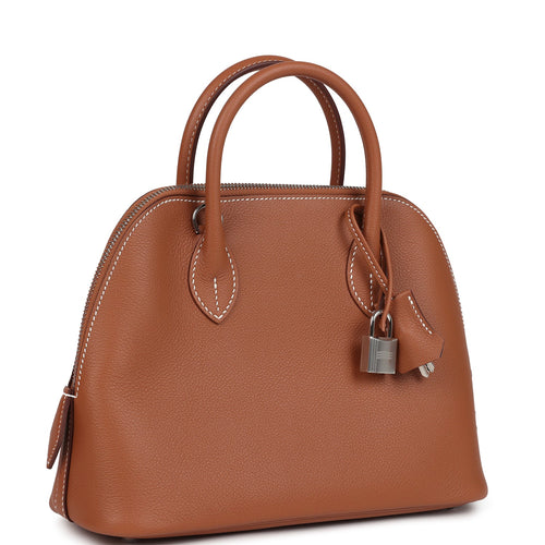 Hermes 1923 Bolide 25 Gold Verso Evercolor Palladium Hardware