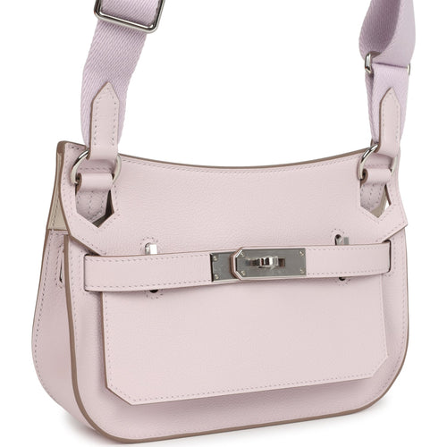 Hermes Jypsiere Mini Mauve Pale Verso Evercolor Palladium Hardware