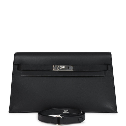 Hermes Kelly Elan Black Madame Palladium Hardware