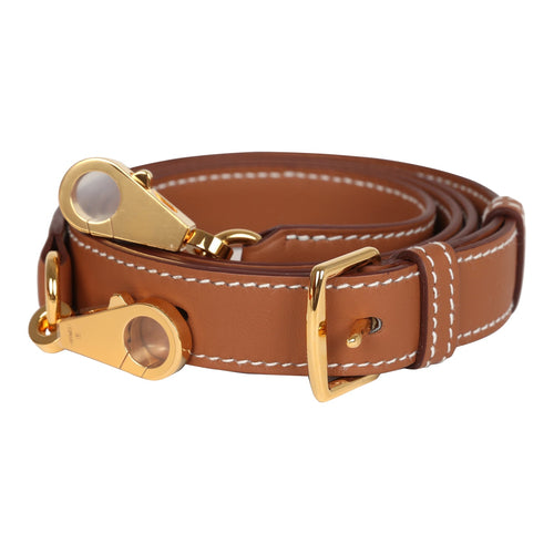 Hermes A-Strap Bag Strap 105CM Gold Swift Gold Hardware