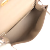 Hermes Kelly Pochette Etoupe Swift Gold Hardware - Thumbnail View 8