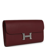 Hermes Constance Wallet To Go Rouge H Epsom Palladium Hardware
