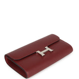 Hermes Constance Wallet To Go Rouge H Epsom Palladium Hardware