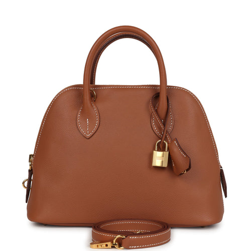 Hermes 1923 Bolide 25 Gold Evercolor Gold Hardware