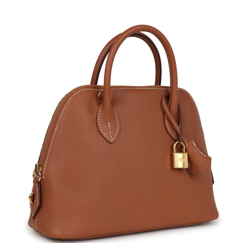 Hermes 1923 Bolide 25 Gold Evercolor Gold Hardware