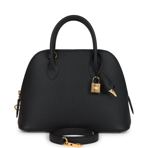 Hermes 1923 Bolide 25 Black Epsom Gold Hardware