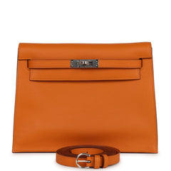 Hermes Kelly Danse Abricot Verso Evercolor Palladium Hardware