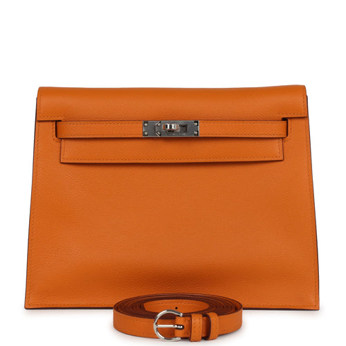 Hermes Kelly Danse Abricot Verso Evercolor Palladium Hardware