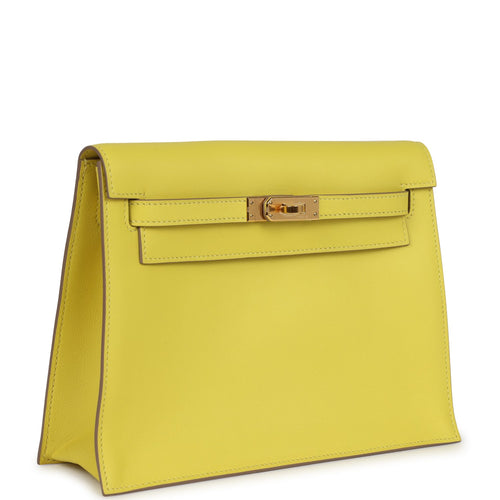 Hermes Kelly Danse Lime Swift Rose Gold Hardware