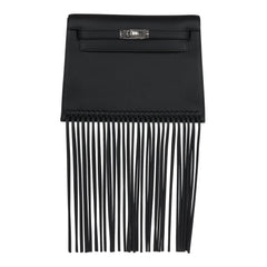 Hermes Kelly Danse Anate Black Swift Palladium Hardware