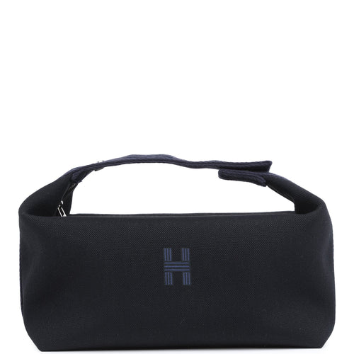 Hermes Bride A Brac GM Black Canvas Palladium Hardware