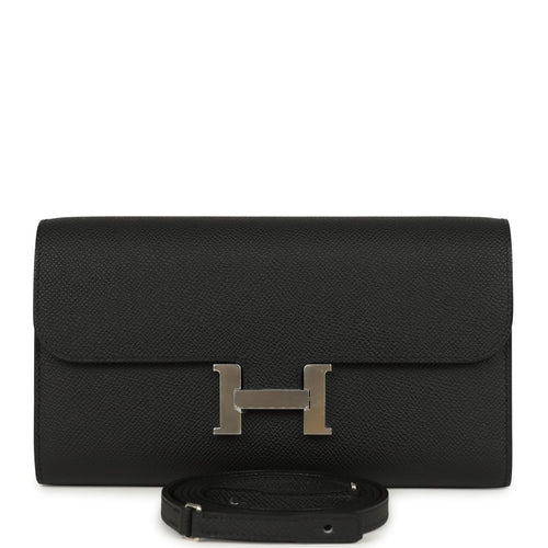 Hermes Constance Wallet To Go Black Epsom Palladium Hardware