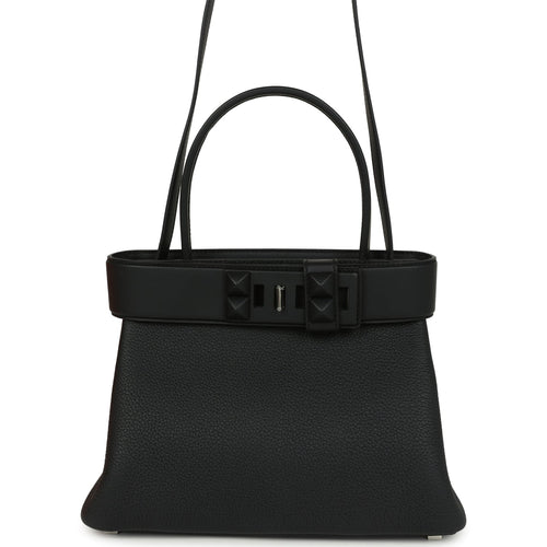 Hermes Medor Bag Black Togo and Swift Palladium Hardware