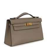 Hermes Kelly Pochette Gris Asphalte Swift Gold Hardware for JJ Payment 2