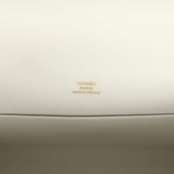 Hermes Kelly Pochette White Swift Gold Hardware