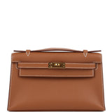 Hermes Kelly Pochette Gold Swift Gold Hardware Payment 2 for JJ only