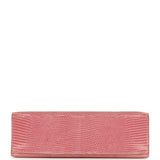 Pre-owned Hermes Kelly Pochette 5P Bubblegum Niloticus Lizard Palladium Hardware