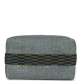 Hermes Bride A Brac Carre Case GM Bleu Abyss Merino Wool Palladium Hardware