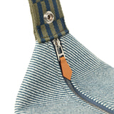 Hermes Bride A Brac Carre Case GM Bleu Abyss Merino Wool Palladium Hardware