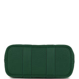 Hermes Garden Party Neo 23 Vert Moyen-Ecru Toile H Canvas and Vert Moyen Negonda Palladium Hardware