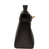 Hermes Kelly Pochette Ebene Swift Gold Hardware