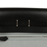 Hermes Herbag Zip 20 Mini Gris Pantin Toile Militaire Canvas and Black Vache Hunter Palladium Hardware