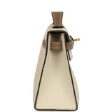 Hermes Special Order (HSS) Kelly Pochette Beton and Beige de Weimar Swift Permabrass Hardware