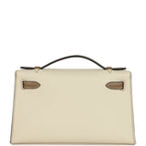 Hermes Special Order (HSS) Kelly Pochette Beton and Beige de Weimar Swift Permabrass Hardware