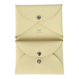 Hermes "Spring Panther" Calvi Duo Card Holder Jaune Milton Swift Palladium Hardware