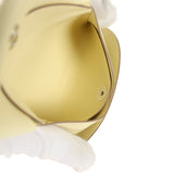 Hermes "Spring Panther" Calvi Duo Card Holder Jaune Milton Swift Palladium Hardware