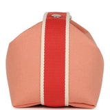 Hermes Bride A Brac Carre Case PM Goyave Canvas Palladium Hardware