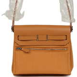 Hermes Herbag Zip 20 Mini Naturel Sable Toile Militaire Canvas and Vache Hunter Palladium Hardware - Thumbnail View 4