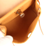 Hermes Herbag Zip 20 Mini Naturel Sable Toile Militaire Canvas and Vache Hunter Palladium Hardware - Thumbnail View 11
