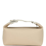 Hermes Bride-A-Brac Case PM Neutral Toile Canvas Palladium Hardware