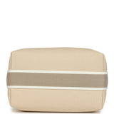Hermes Bride-A-Brac Case PM Neutral Toile Canvas Palladium Hardware