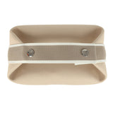 Hermes Bride-A-Brac Case PM Neutral Toile Canvas Palladium Hardware