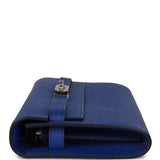 Hermes Kelly Wallet To Go Bleu Royal Epsom Palladium Hardware