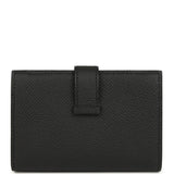 Hermes Bearn Mini Wallet Black Epsom Gold Hardware