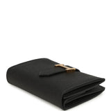 Hermes Bearn Mini Wallet Black Epsom Gold Hardware